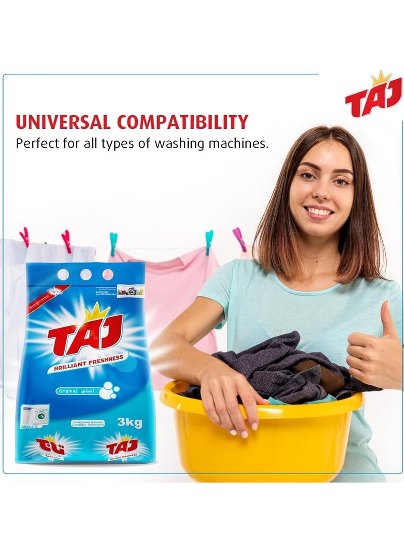 TAJ Taj Detergent Powder 3kg – Powerful Cleaning with a Fresh Fragrance  - Image 5