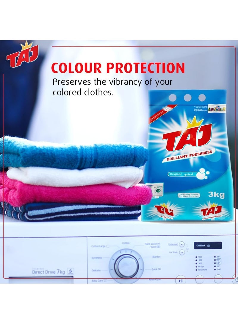 TAJ Taj Detergent Powder 3kg – Powerful Cleaning with a Fresh Fragrance  - Image 3