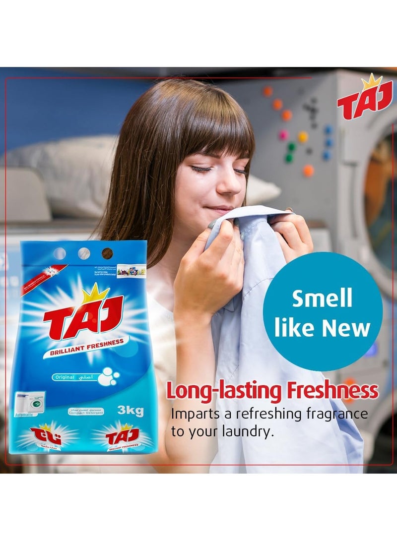 TAJ Taj Detergent Powder 3kg – Powerful Cleaning with a Fresh Fragrance  - Image 4