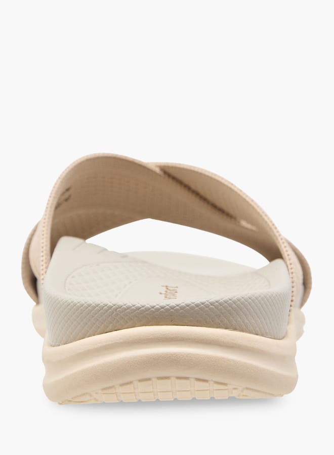 Le Confort Women Textured Cross Strap Slip-On Sandals - Image 4