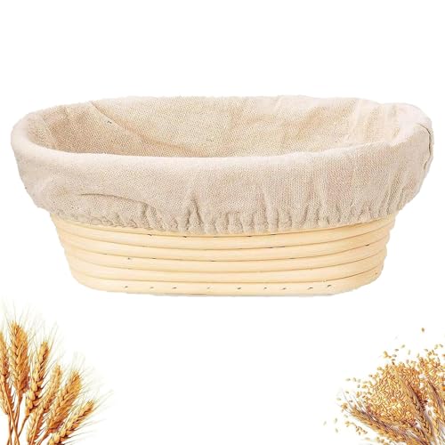 CartHome Bread Basket, Sourdough Bread Basket for Home Baking, Handmade Proofing Basket Set with Cloth Cover, Artisan Bread Making Tools for Professional and Amateur Bakers - Image 1