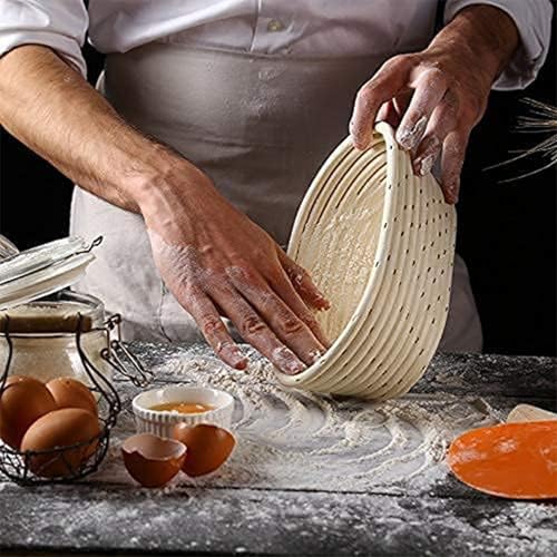 CartHome Bread Basket, Sourdough Bread Basket for Home Baking, Handmade Proofing Basket Set with Cloth Cover, Artisan Bread Making Tools for Professional and Amateur Bakers - Image 4
