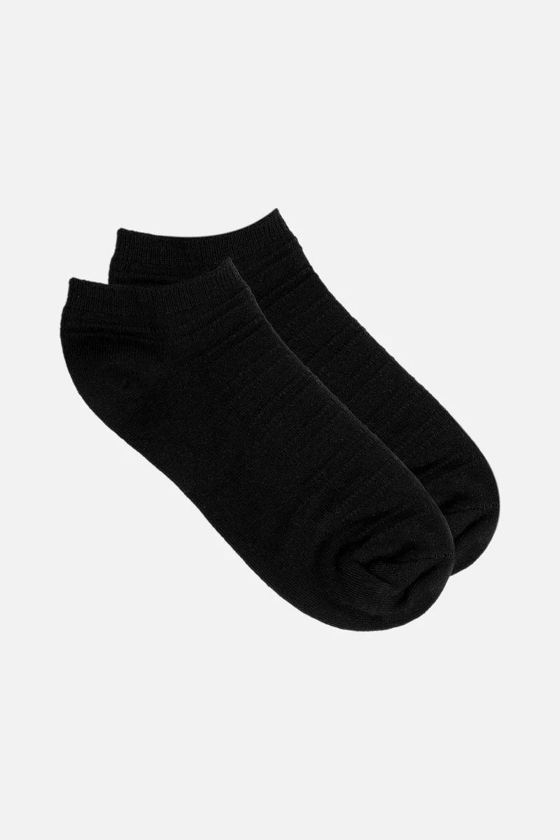 Socksmax Women's Cotton Single Black Booties Socks - Ss-Model1-S