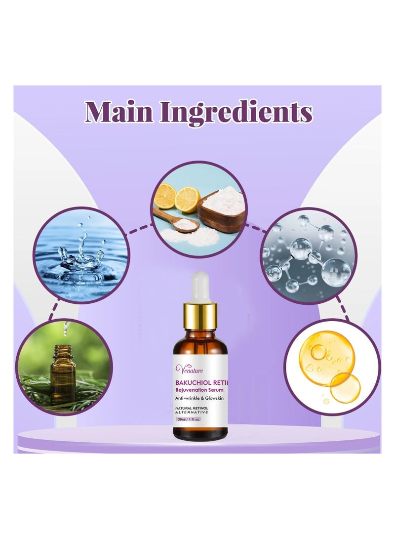 Venture Bakuchiol Retinol Rejuvenation Serum 30ml - Image 2