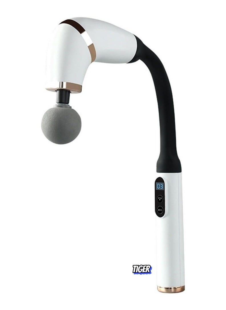 TIGER Revolutionary U-Shaped Back Massager with Extended Handle – Deep Tissue Pain Relief Massage Gun for Neck, Shoulders, Legs & Full Body – Powerful Handheld Massage Tool for Relaxation, Stress Relief & Muscle Recovery – Perfect for Home Use and Post-Workout Relief - Image 1