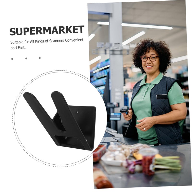 Barcode Scanner Stand Holder Desk Cradle Bracket Enhances Efficiency Compatible with Various Models Black - Image 4