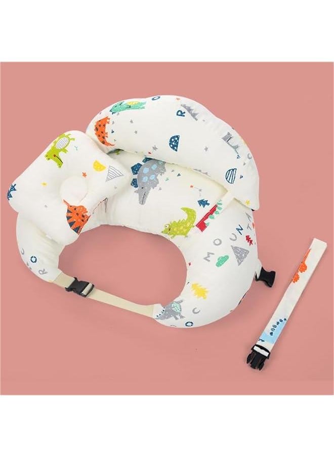 HOOKOR Original Nursing Pillow for Breastfeeding, Plus Size Breastfeeding Pillows for More Support, with Adjustable Waist Strap and Removable Cotton Cover  - Image 1