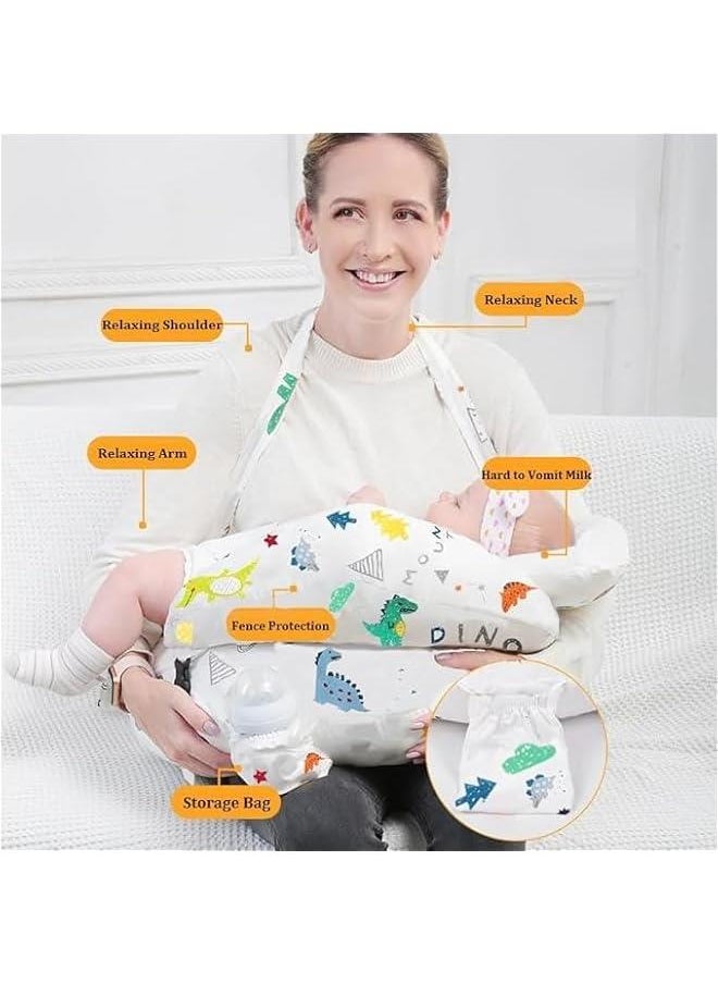 HOOKOR Original Nursing Pillow for Breastfeeding, Plus Size Breastfeeding Pillows for More Support, with Adjustable Waist Strap and Removable Cotton Cover  - Image 2