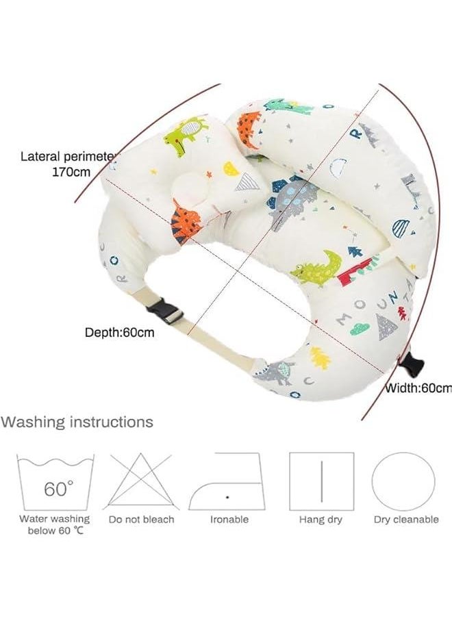 HOOKOR Original Nursing Pillow for Breastfeeding, Plus Size Breastfeeding Pillows for More Support, with Adjustable Waist Strap and Removable Cotton Cover  - Image 3