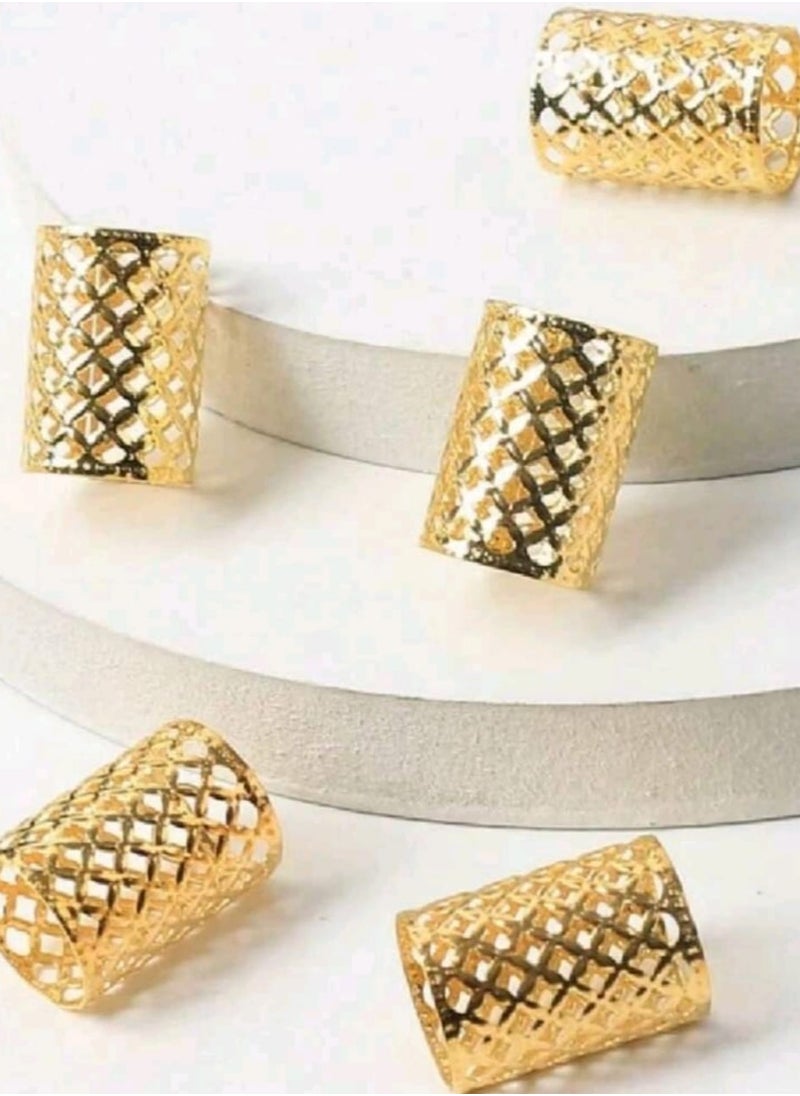 Shein 5pcs Gold Sun Shaped Big Hair Braid Accessories  - Image 3