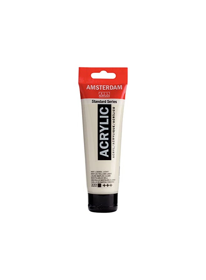 Amsterdam Standard Series Acrylic Tube 120 ml Naples yellow light 222 (17092222) - Image 1