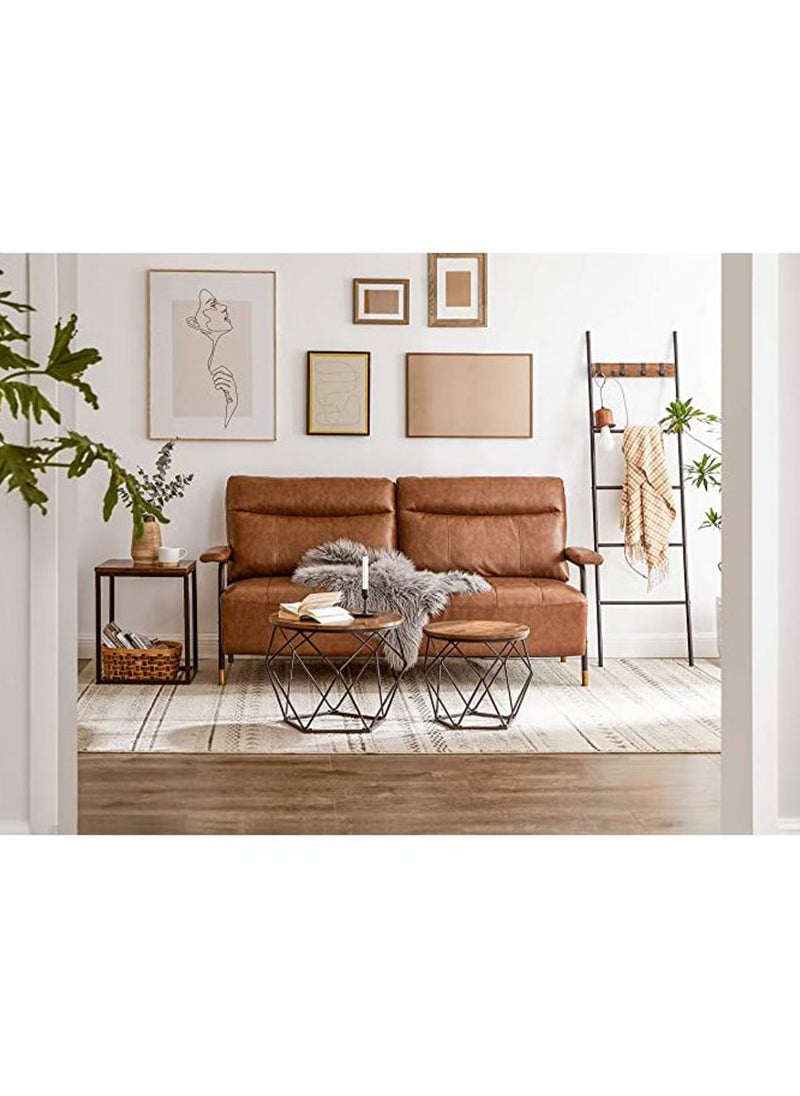 VASAGLE - VASAGLE LET040B01 Rustic Brown End Table - Set of 2 - Image 1