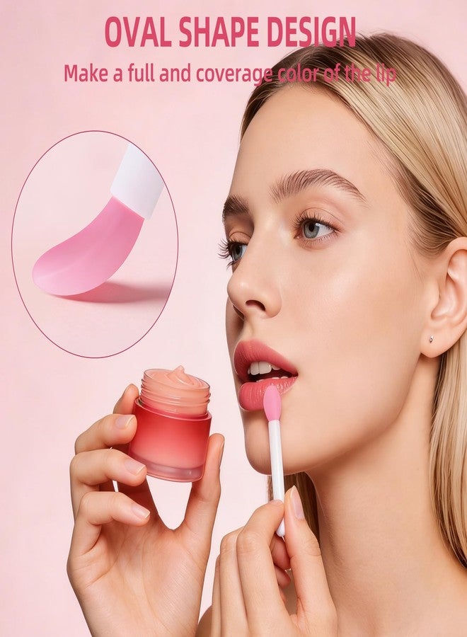 KEUYE Spatula Holder Compatible with Laneige Lip Mask-3 Holers and 3 Spatulas,Protective Silicone Brush Holder Topper Compatible with Laneige Lip Mask Applicator - Image 3