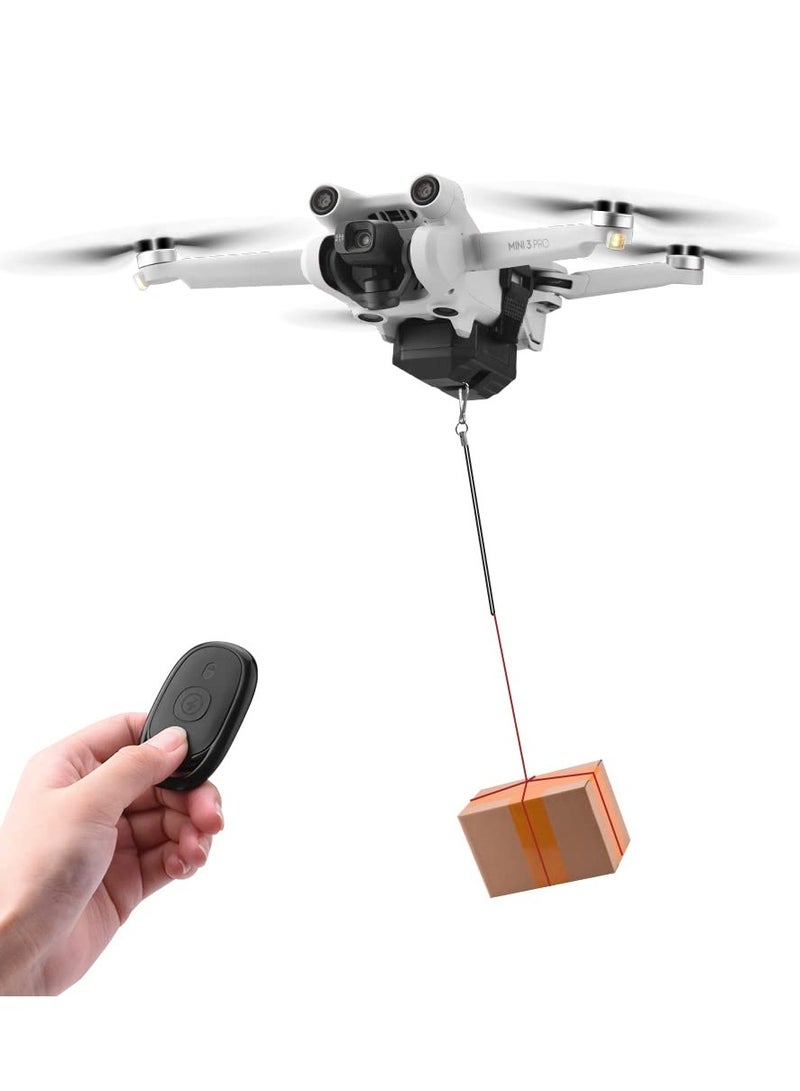Drone Thrower for DJI Mini 3 Pro and Mavic 3, Remote-Controlled Air Dropper, Ideal for Delivering Bait, Gifts and Wedding Rings, USB Charged, Quick Release, Safe Magic Strap - Image 2
