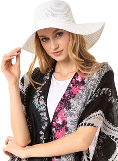 Saria Moda Saria Fashion Wide Straw Hat  - Image 1