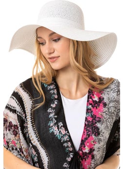 Saria Moda Saria Fashion Wide Straw Hat  - Image 2