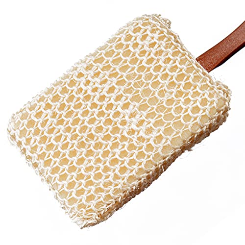 Brushman Sisal Bath Brush with Long Wooden Handle Back Brush for Men & Women- Shower Sponge Body Back Scrubber Gentle Exfoliator Wet & Dry Brushing(ECP-108) - Image 2