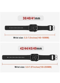 HuHa "Ocean Band for Apple Watch – Adjustable Soft Silicone Sport Band, Fits 49mm to 38mm, Breathable Elastic Wristband for Series Ultra, 8, 7, SE, 6, 5, 4, 3, 2, 1"  - Image 5