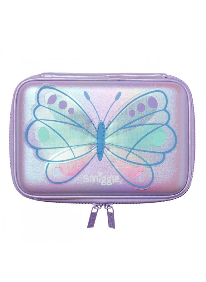 Smiggle Lively Butterfly Large Capacity Pencil Case for Students - Image 1