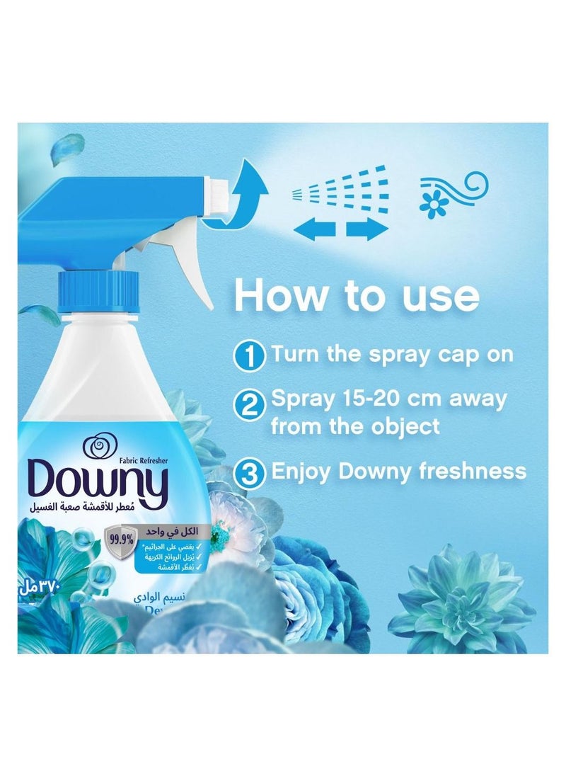 Downy - Antibacterial Valley Dew Fabric Refresher Spray 370ml - Image 1
