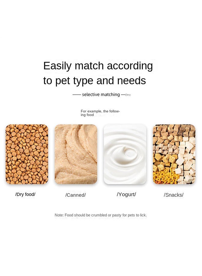 1 Pack Non Slip Silicone Pet Licking Mat Puzzle Feeder Suction Cup Treat Pad Slow Feed Textured Pattern for Dogs Cats Training Enrichment Home Feeding Daily Use - Image 5
