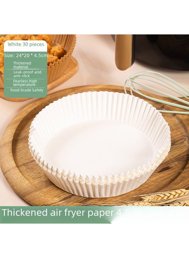 Special Paper For Air Fryer Silicone Oil Paper Oil Absorbing Food Pad Square Baking Paper Non-stick Fryer Pad Paper Disposable-Color:Square 20cm * 4.5 White ]-Specifications:Carton - Image 4