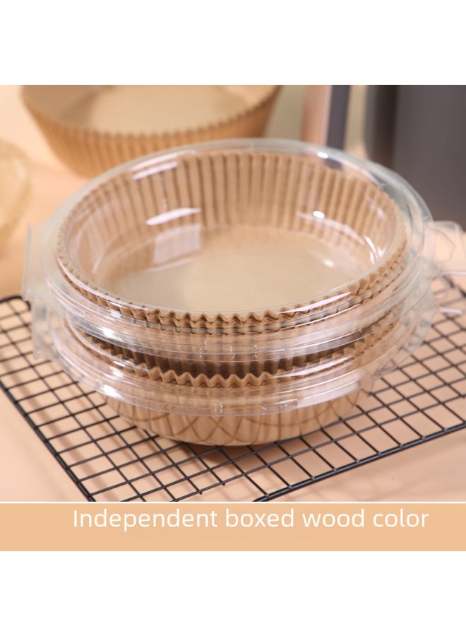 Special Paper For Air Fryer Silicone Oil Paper Oil Absorbing Food Pad Square Baking Paper Non-stick Fryer Pad Paper Disposable-Color:Square 20cm * 4.5 White ]-Specifications:Carton - Image 2