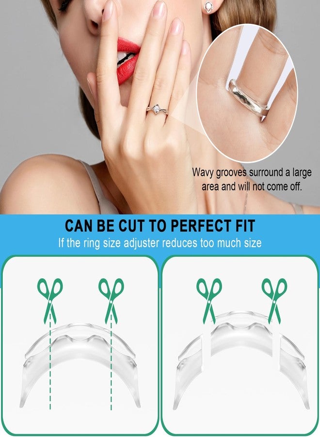 Eiito Ring Sizers for Loose Rings, 6 Pack Invisible Ring Size Adjuster for Women Men, Reduces Size by 0.5-1.5, Rings Guard Spacer Tightener Resizer, Fits 1-4mm Wide Bands - Image 4