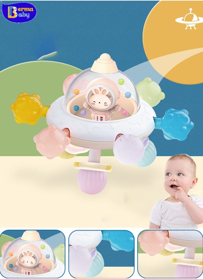 Berma Baby Baby teething toys sensory teething toys for babies 0-6 months, newborn chew toys, teething ball rattle teether toys, grasping activity baby toys, spinning flying saucer toys, birthday gifts  - Image 1