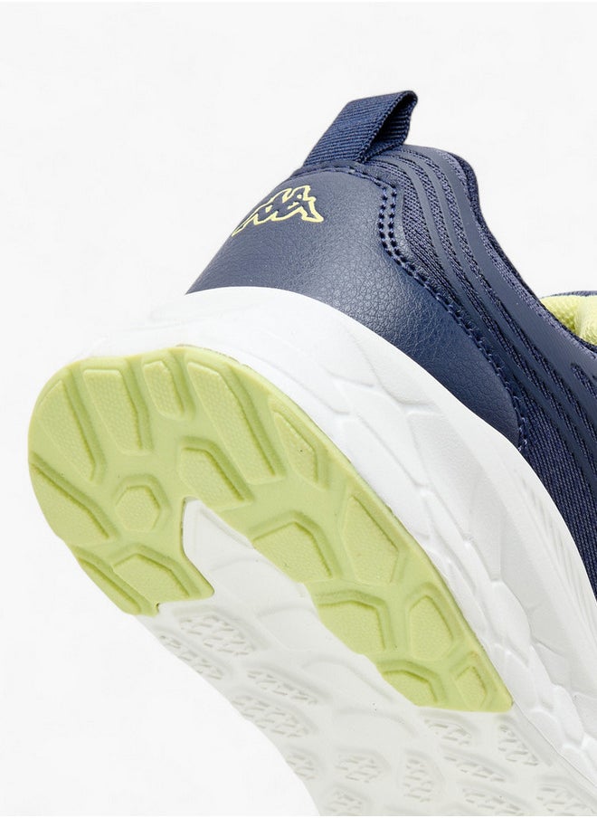 Boys' Logo Print Sports Shoes with Hook and Loop Closure