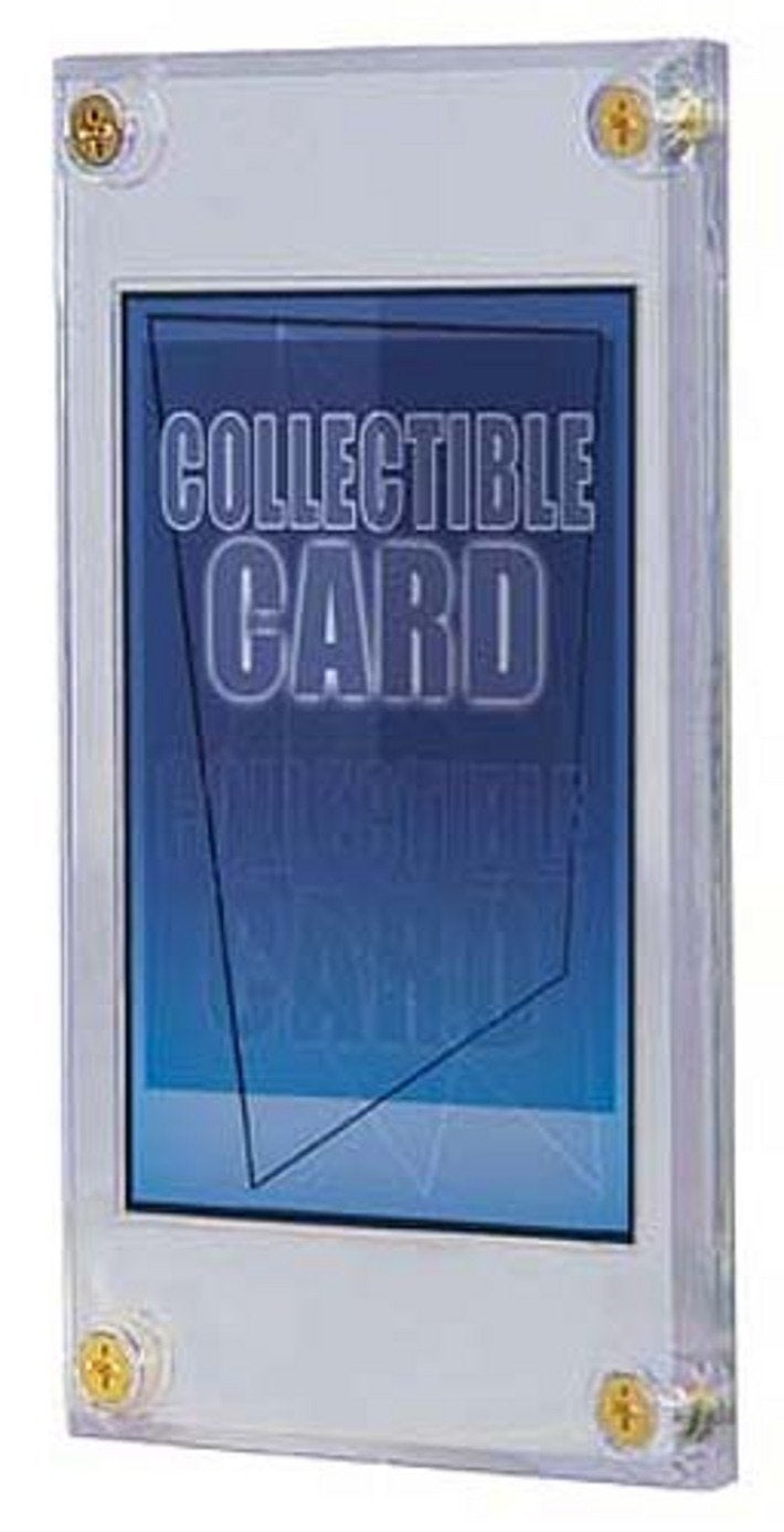 Ultra Pro 1/4" Screwdown Recessed Trading Card Holder ( Packaging May Vary ),Plastic, Clear