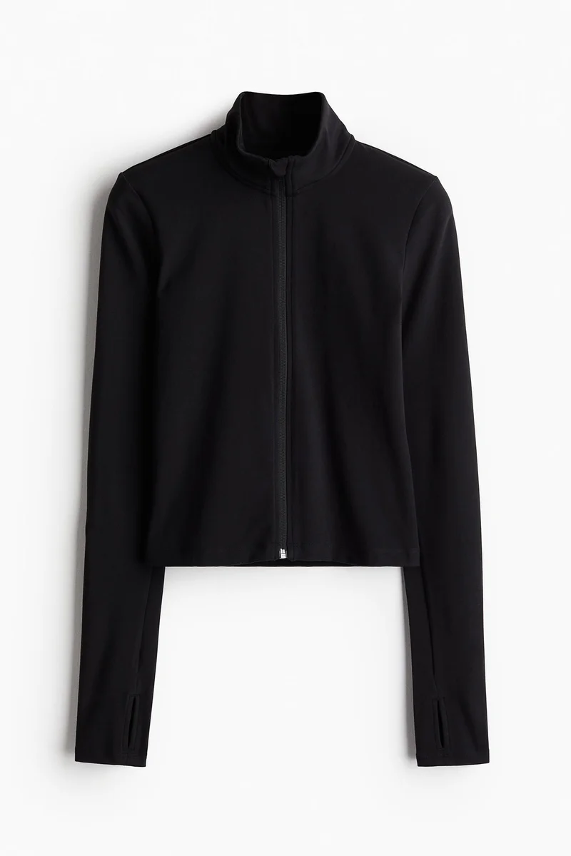 H&M SoftMove™ Zip-through sports jacket