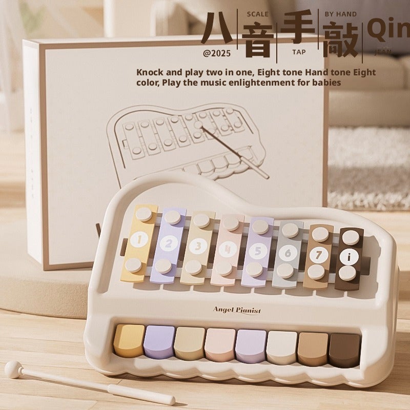 8-Note Xylophone 2-in-1 Knock Music Toy for Kids Early Education - Image 1
