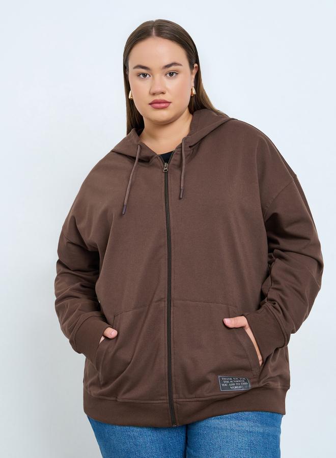 Styli Plus Size Oversized Longline Hoodie - Image 3