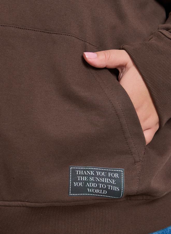 Styli Plus Size Oversized Longline Hoodie - Image 4