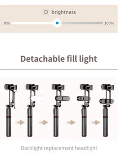 Generic 43.7 Inches Selfie Stick Tripod, Extendable Tripod with Rechargeable Bluetooth Remote,Removable fill light， Compatible with iPhone and Android Smartphones, Perfect for Travel, Vlog, Video and Photo, Black  - Image 4