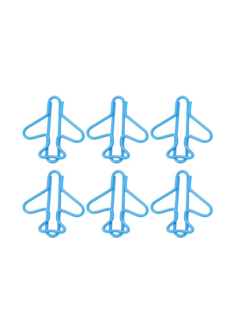Velaurs 100 Pieces Cute and Beautiful Paper Clips for Scrapbooking Cardstock Craft Blue  - Image 1