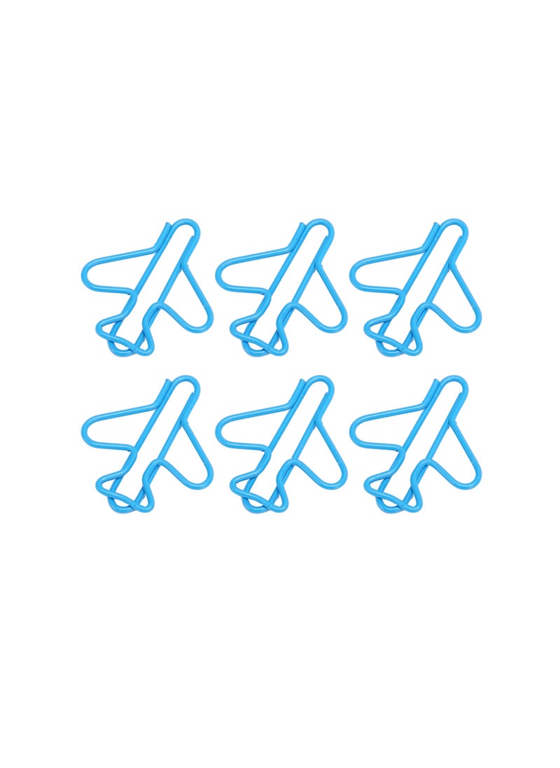 Velaurs 100 Pieces Cute and Beautiful Paper Clips for Scrapbooking Cardstock Craft Blue  - Image 2