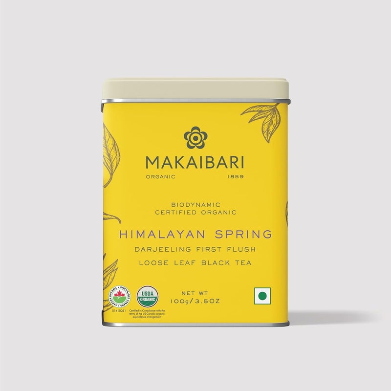 Makaibari Himalayan Spring First Flush Black Tea - USDA Organic Certified Loose Leaf - 100g - Image 1