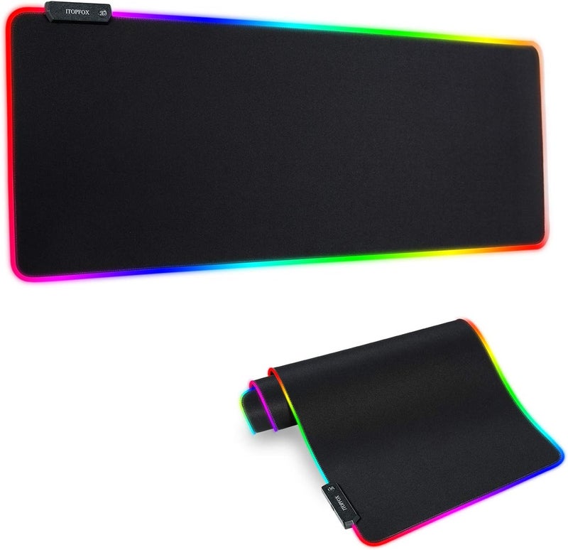 وسادة ماوس للألعاب RGB - وسادة ماوس LED كبيرة موسعة مع 14 وضع إضاءة - Image 1