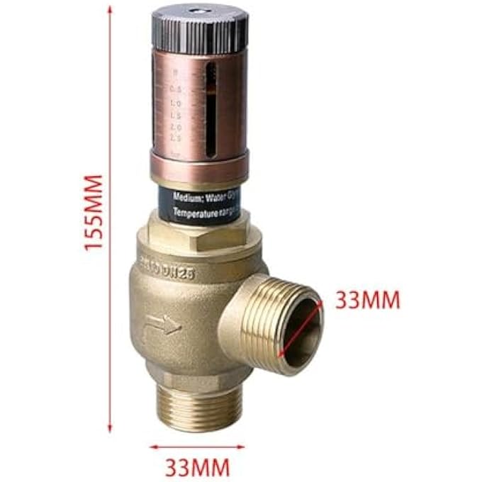 BYPASS VALVE FOR AIR CONDITIONING UNDERFLOOR HEATING HEAT PUMP COOLING WATER BOILER SYSTEM DIFFERENTIAL PRESSURE BYPASS VALVE DUAL UNIT DISPLAY - Image 3