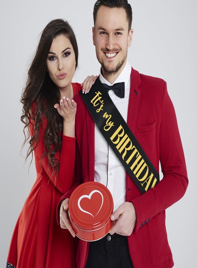 براساكو - عبوتان من وشاح عيد ميلاد للنساء، وشاح عيد ميلاد أبيض وأسود، وشاح عيد ميلاد سعيد للفتيات، عيد ميلاد 16، 18، 21، 25، 30، 40، 50 أو أي حفلة عيد ميلاد أخرى (مع دبوسين) - Image 5