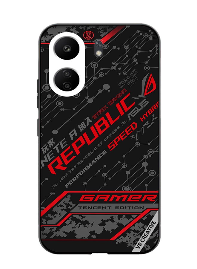 VR CREATIVE Protective Case Cover For Xiaomi Redmi 13C Gamer Tencent Edition Design Multicolour - Image 1