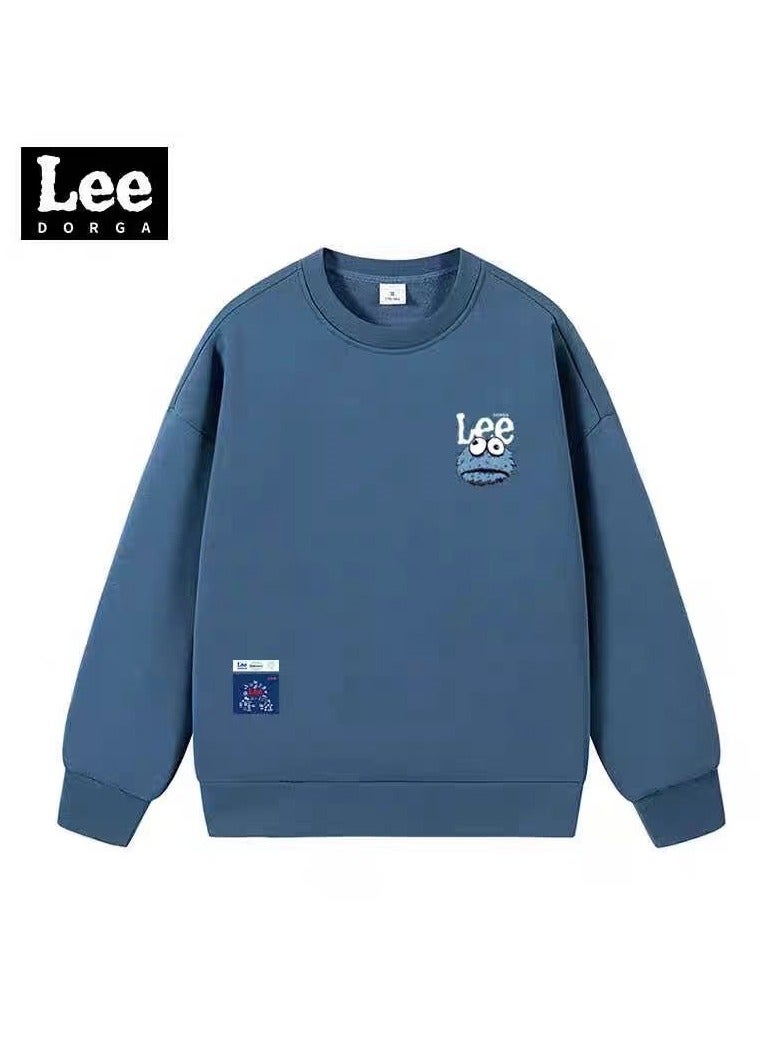 LEE Lee Brand Hoodie Loose Casual Round Neck Long Sleeved Hoodie - Image 1