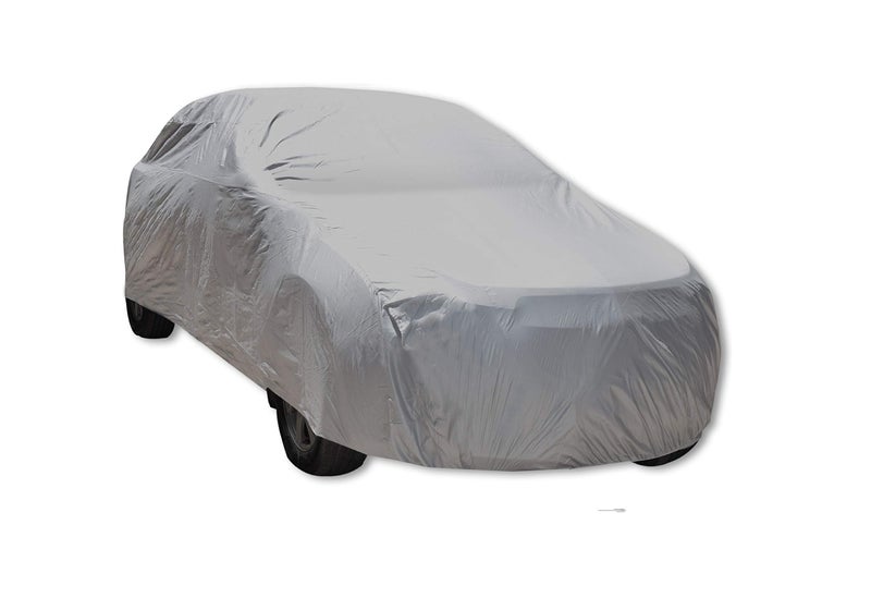 Auto Hub Car Cover Compatible with Maruti Eeco with Water Resistant, Triple Stitched, Eeco Car Cover, Plain Silver - Image 5