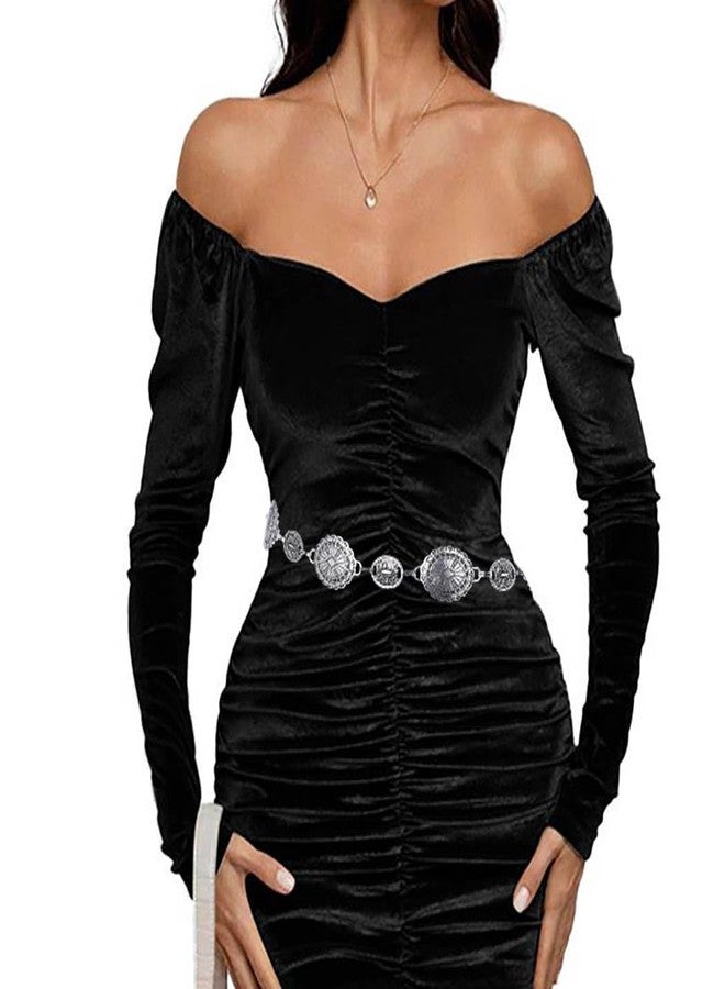 CanB Metal Waist Chain Punk Belly Chain Vintage Chain Large Size Waist Belt Chain Body Chain for Women and Girls - Image 3