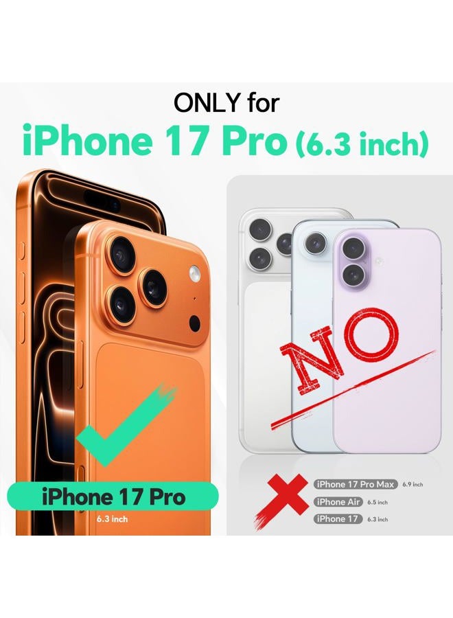 TUCCH Wallet Case for iPhone 17 Pro (6.3") 2025, 4 Card Holders | RFID Blocking | Stand | PU Leather | Magnetic Closure | Protective Flip Folio Cover | Shockproof TPU Shell | Light Brown - Image 2