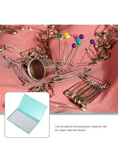 ماركة غير محددة NUOBESTY Magnetic Needle Storage Case, Sewing Needle Case, Sewing Needle Storage Slim Line Magnetic Box, Small Metal Objects Organizer, PVC  - Image 4