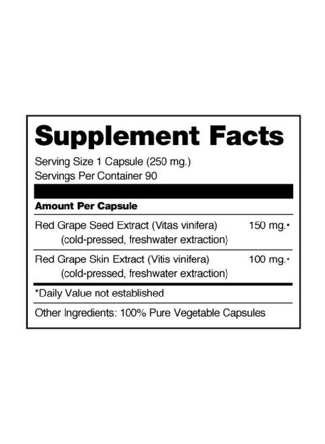 Products Grape Seed Extract Supplements 250mg, 90 Veg Capsules