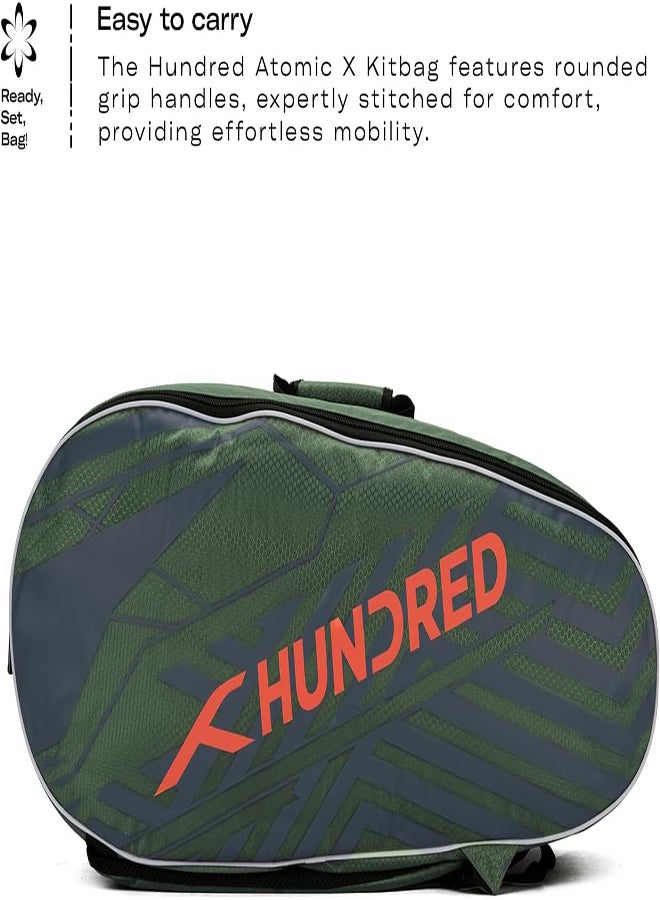 HUNDRED Ace Kit Bag Double Compartment With Side Pouch (6In1) Kit Bag (Dk Grey) - Image 5
